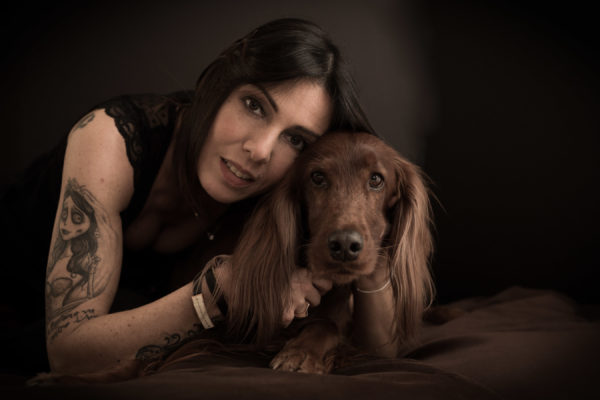 servizio fotografico specializzato animali ritratto fotografico natascia e il suo cane